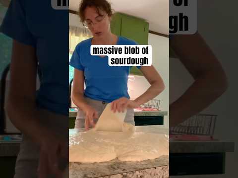 relaxing sourdough shaping #asmrshorts #relaxingshorts #breakingbreadasmr #sourdough