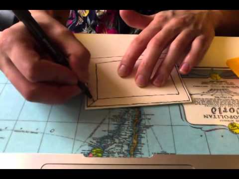 Watercolour painting, and drawing on some cards