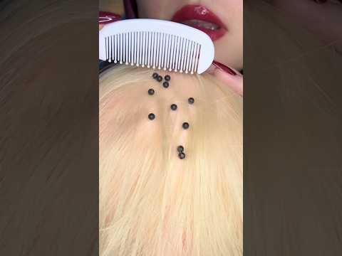 Scalp Scratching ASMR #asmr #nails #visualtingle #relax #tingles #satisfying #asmrscratching