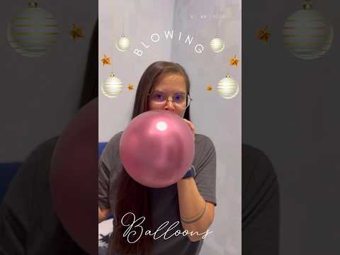 ASMR With Balloons #balloon #blowing #blow #asmr #shorts 🎈🎈