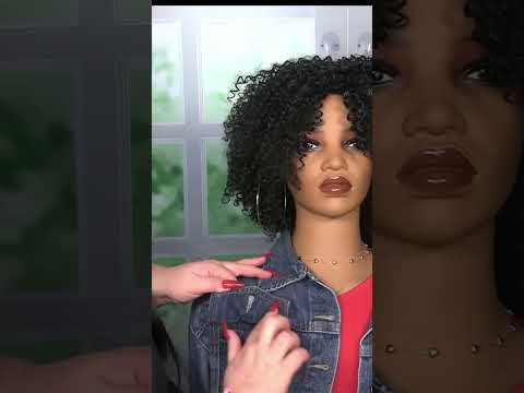 ASMR Perfectionist Styling (NO TALKING) Denim Jacket, Material Sounds, #shorts
