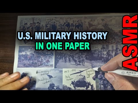 U.S. Military History Explained | ASMR history + tracing