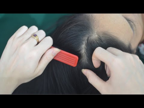 ASMR Hair Play No Talking, Hair Parting, Hair Combing, Hair Sounds For Anxiety Relief