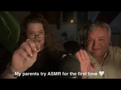 my parents try ASMR for the first time 🤍