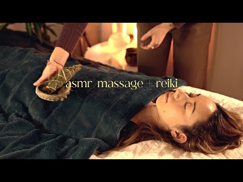 ASMR Real Person Scalp Massage, Acupressure and Reiki w/Rain Sounds