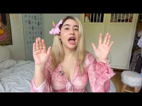 ASMR Trisha Paytas taps on the Bible