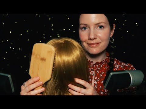 ASMR Scalp Exam & Hair Play - Brushing, Scratching, Massage, Personal Attention, Styling, Roleplay