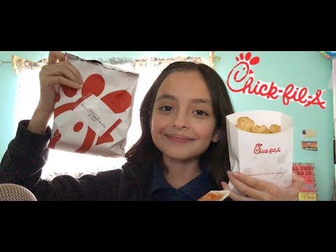 ASMR Eating Chick Fil A!