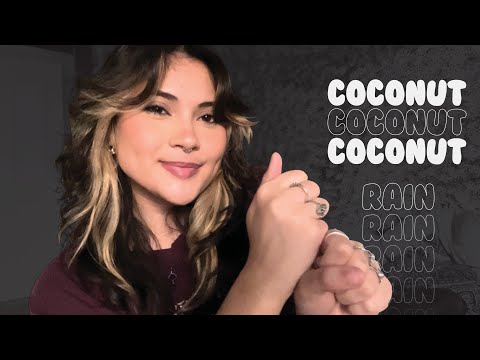 ASMR | Me Trying The “Coconut Rain” Trigger (hand movements/visuals)