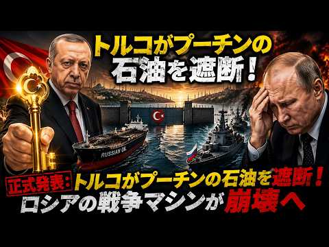 🚨🇷🇺 🇹🇷 正式発表：トルコがプーチンの石油を遮断！ロシアの戦争マシンが崩壊へ🔑