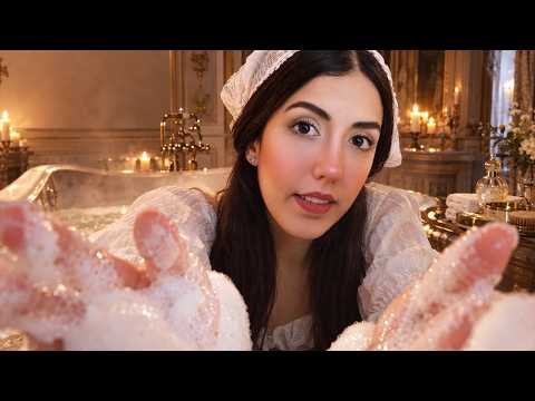 ASMR A Full Day of Royal Pampering 👑 | Bath, Scalp Massage, Ear Cleaning & Royal Perfume