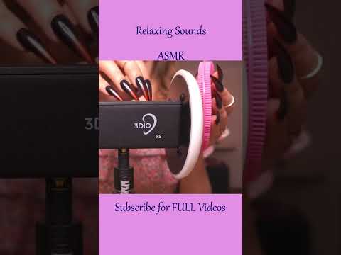 ASMR Mic Scratching & Ear Massage with a Silicone Brush ❤️ #shorts