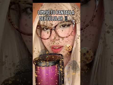 Limpio la pantalla de tu celular 📱🫧✨💖 #asmr #yosoydelos7mil #viral #asmrenespañol #sayuryasmr