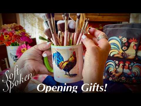 ASMR Opening Subscriber Gifts! (Soft Spoken only) Unboxing Amazon Gifts.