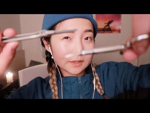 [한국어 Korean ASMR] 까칠한 사장님이 해주는 눈썹 관리 doing your eyebrows (personal attetion)