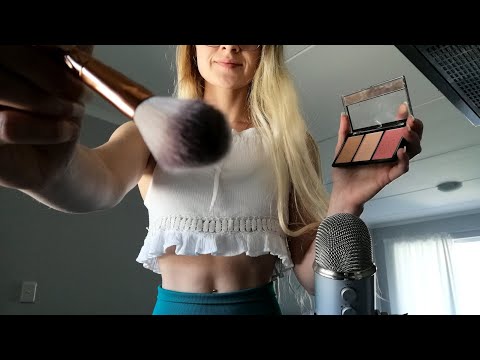 ASMR Doing Your Makeup Fast & Aggressive