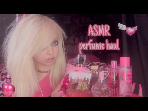 ASMR perfume review🧁🍬 (tapping, spraying, rambling) 
