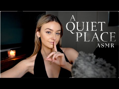 A Quiet Place ASMR 🤫 (Focus On Me, Rain Storm, Hand Movements etc.)