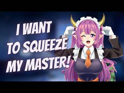 Flirty dragon maid lovingly coils her master to sleep [F4A][ASMR][Sleep aid][Hairplay][Pampering]