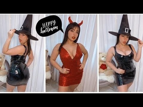 ASMR COM RECEBIDINHOS DE HALLOWEEN -  (Try On Haul)