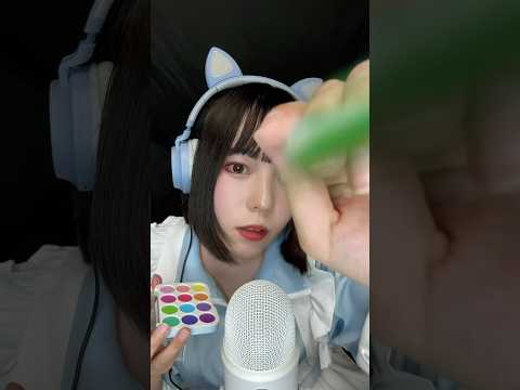 【ASMR】マウスサウンド多め💄おもちゃのコスメでメイク #ASMR #ロールプレイ #makeup #mouthsounds #kidtoys #roleplay #shorts
