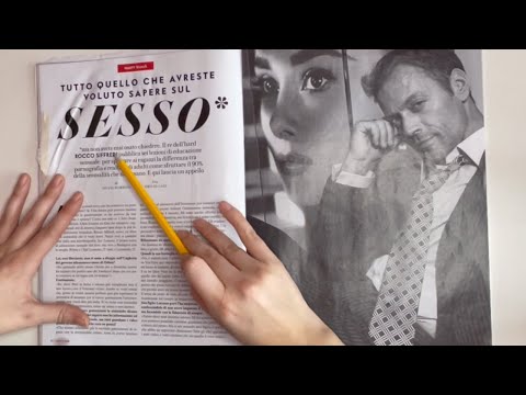 🗞ASMR 🗞 Magazine Reading 🗞 Soft Spoken 🗞 Ita Accent