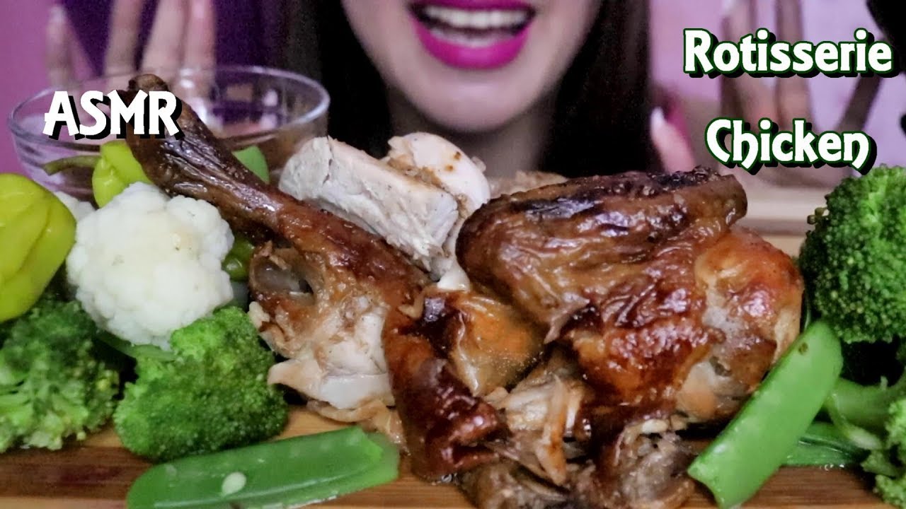 ASMR Rotisserie Chicken  로티 세리 치킨 리얼 사운드 Real Sound Mukbang No Talking