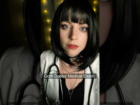 ASMR Goth Doctor BREATH IN, BREATH OUT (Medical Exam) #shorts #asmr #asmrsounds