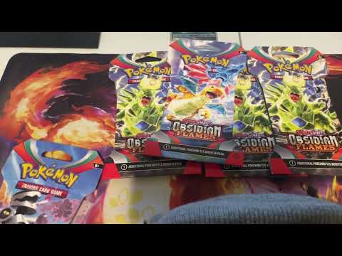 ASMR NEW POKEMON SET OBSIDIAN FLAMES! AMAZING LUCK
