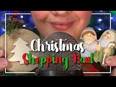 ASMR Christmas Shopping Haul 🎄🛍️ New Triggers & Decorations!! (Deutsch/German)