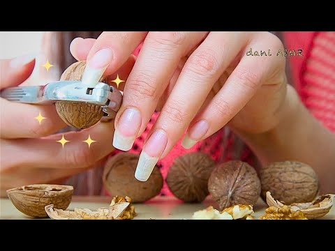 🎧 new ASMR ✶ walnutSound ~ Natural Nails ❤️