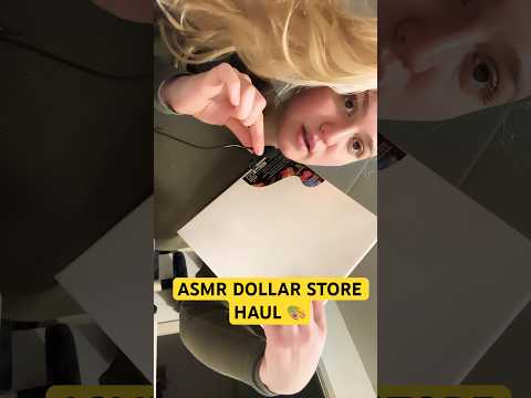 ASMR DOLLAR STORE HAUL 🩵🩵🩵 #asmr #asmrdollarstore #dollarstorehaul