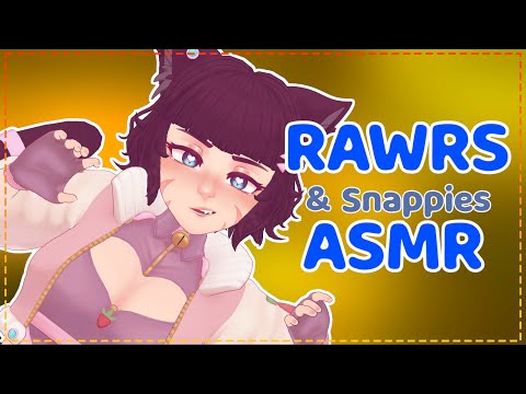 [ASMR] Catgirl Rawrs & Finger Snappies To Sleep To 🐾