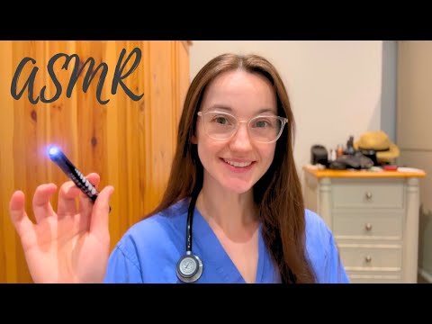 ASMR Most Gentle Medical Examination | Cranial Nerve Exam | Eye Exam | Vital Signs