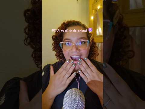 pov: você é de cristal 🔮✨ #asmr #relax #asmrglasstapping #asmrglass #asmrtapping #asmrtriggers