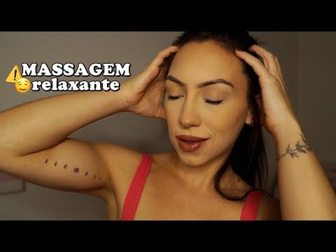 ASMR Calminho para Dormir (massagem na cabeça, sussurros, arrepios e toques suaves)
