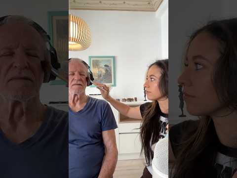Trying to give my dad ASMR ✨ #relaxing #asmrrealperson #satisfying #forsleep
