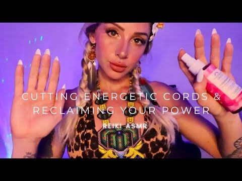 REIKI ASMR for energetic detox 🤍 letting go of toxic attachments | sealing your aura in light 🤍