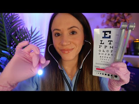 ASMR Detailed Cranial Nerve Exam & Physical Checkup