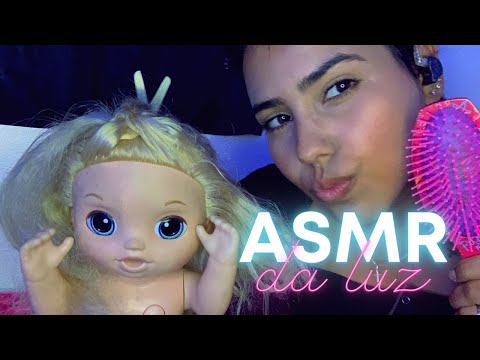 ASMR CABELEIREIRA DE BONECAS!! | tesoura | voz suave | sussurro | VÁRIOS gatilhos