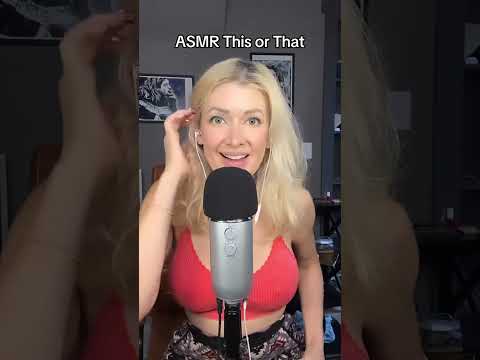 ASMR This or That 👀 #asmr #shorts #shortsvideo