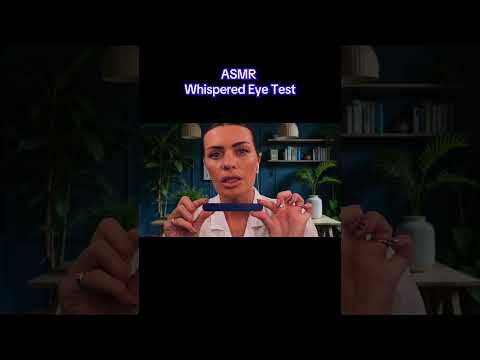ASMR whispered eye test 👁️ #asmr #asmrshorts #shorts