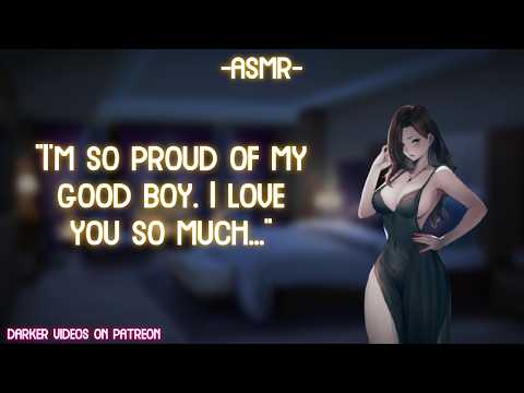 [ASMR] [ROLEPLAY] ♡mommy gf praises you and calls you good boy♡ (binaural/F4M)