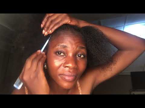 Asmr scratching my Afro hair  #asmr #dandruff #satisfying