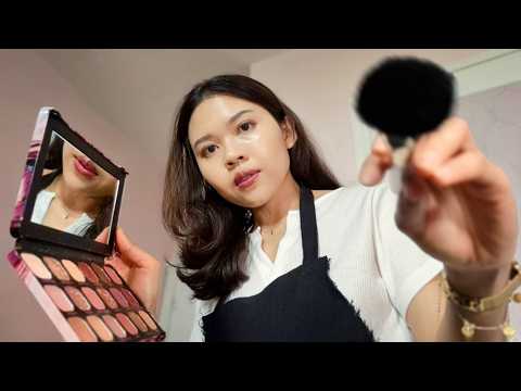 ASMR Thai Doing Makeup for a Bridesmaid 👰‍♀️แต่งหน้าให้เพื่อนเจ้าสาว