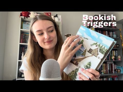 ASMR No talking Bookish Triggers! (Tapping, scratching, tracing)