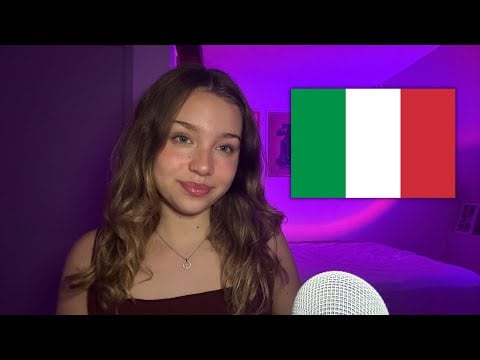ASMR in Italian! 🇮🇹❤️‍🔥 Trigger Words and Cupped Whispers ✨(i tried… again🙈)
