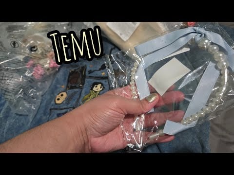 ASMR Temu Haul (Chinese Website Shopping haul Online Shop) Whispering, Crinkles, some tapping