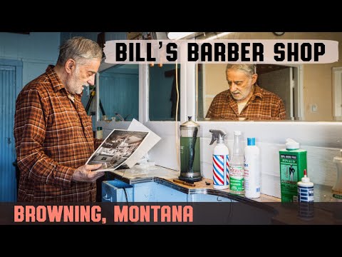 💈 Vintage Americana Haircut at Bill's Barber Shop in Browning, Montana