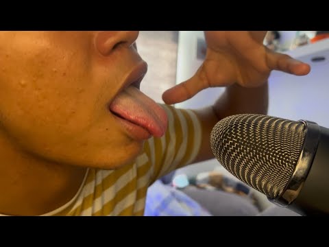 ASMR Up Close Mouth Sounds with 100% Sensitivity 🎨